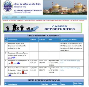 NPCIL Nuclear Power Corporation of India LTD 